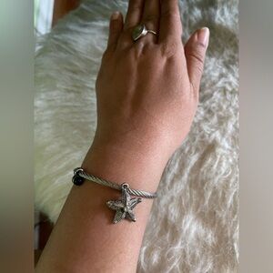 Silver starfish Mermaidcore bracelet